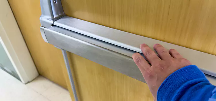 Installing a Push Bar on a Door Midland